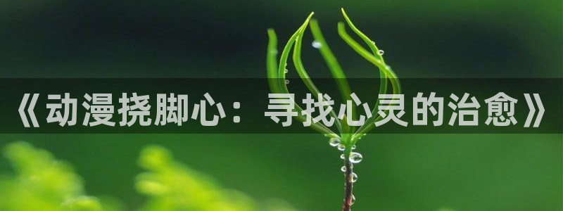 18禁动漫天堂：《动漫挠脚心：寻找心灵的治愈》